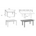 TABLE A MANGER M-500 fait(e) de 1 module(s) pour une largeur de 135/180cm de la collection AURA.2 finition(s) GRAPHITE et ARTISAN